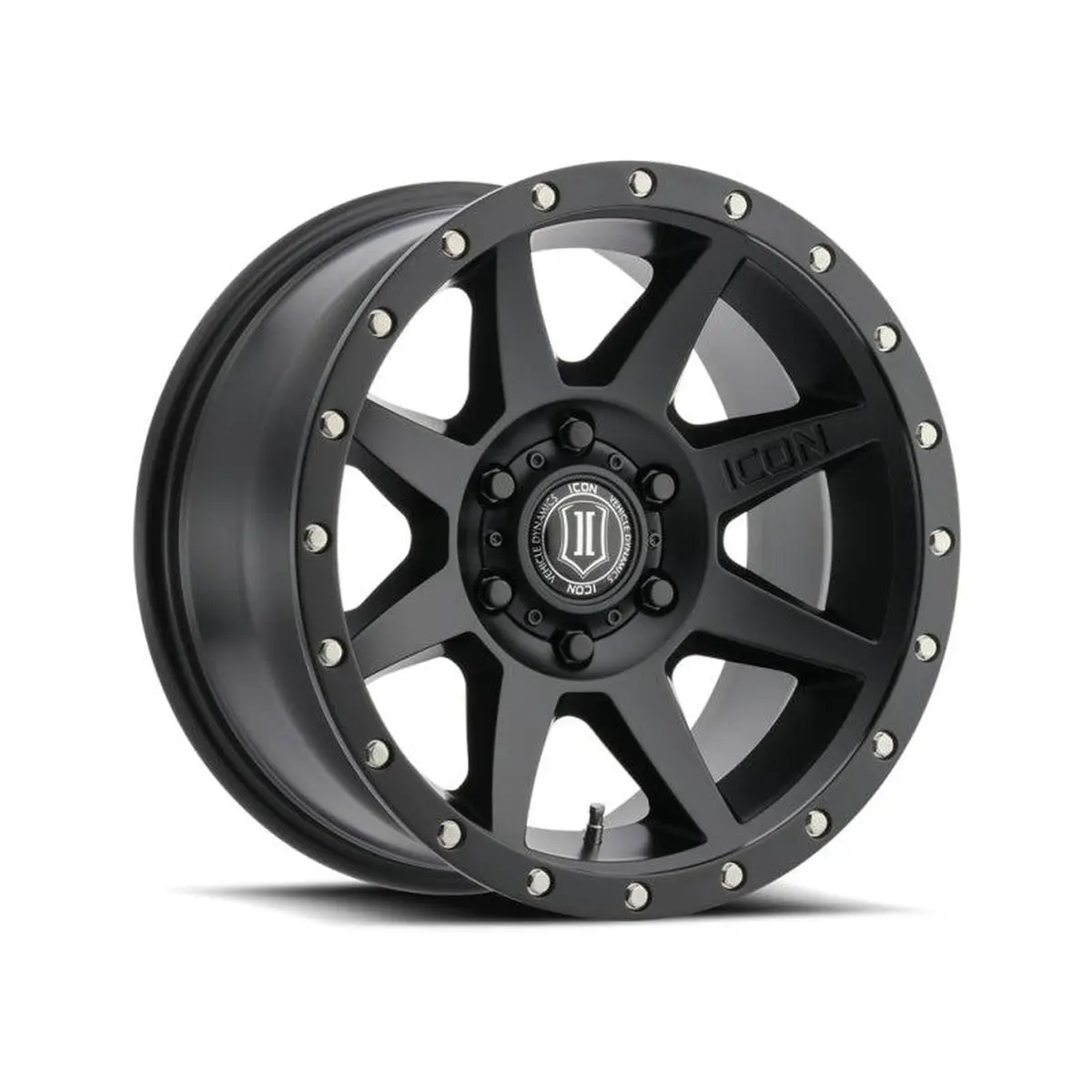 Icon Rebound 17X8.5 6X5.5 0Mm Offset 4.75In Bs 106.1Mm Bore Satin Black Wheel 1