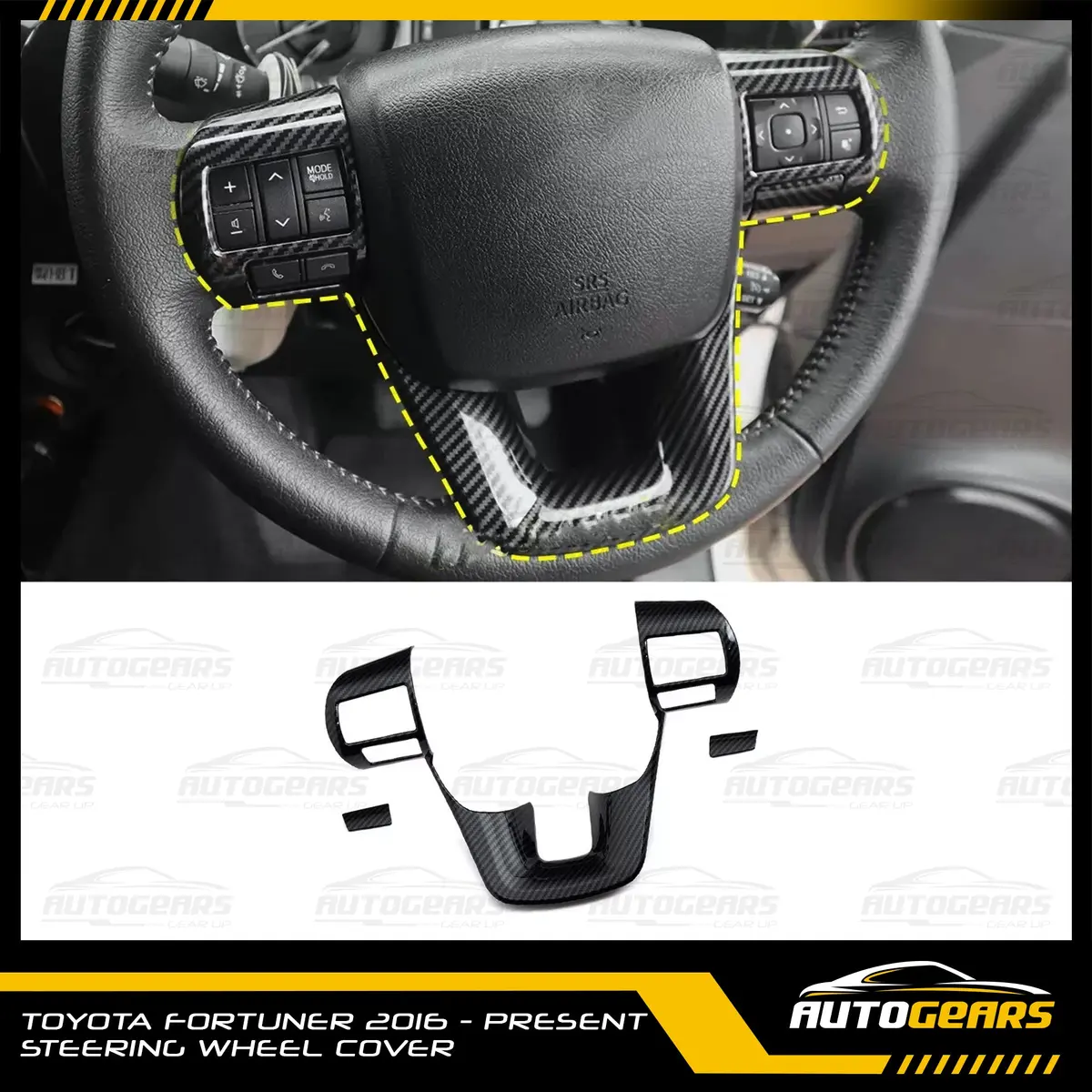 Toyota Fortuner (2016 - 2026) Steering Wheel Trim 1