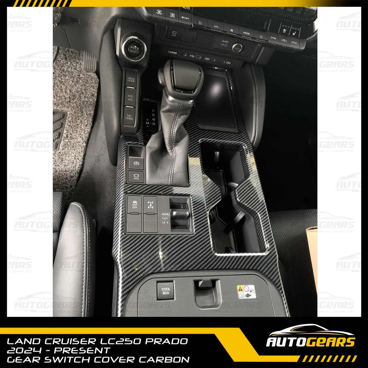 Toyota Land Cruiser Prado Lc250 (2024 - 2026) Gear Switch Cover Carbon 1