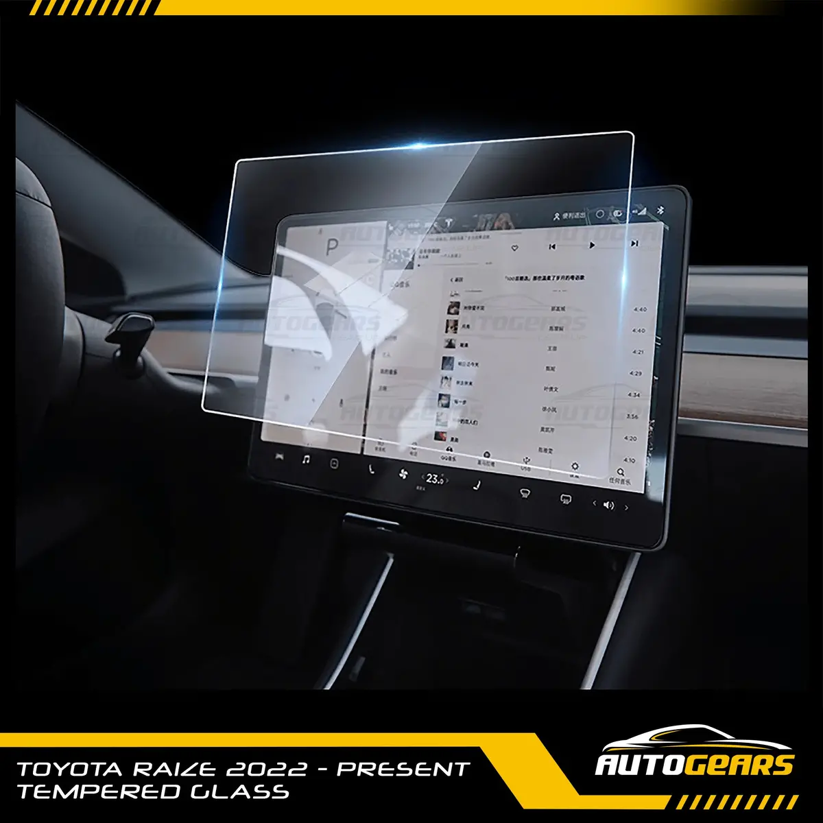 Toyota Raize Turbo (2022 - 2026) Infotainment Tempered Glass 2
