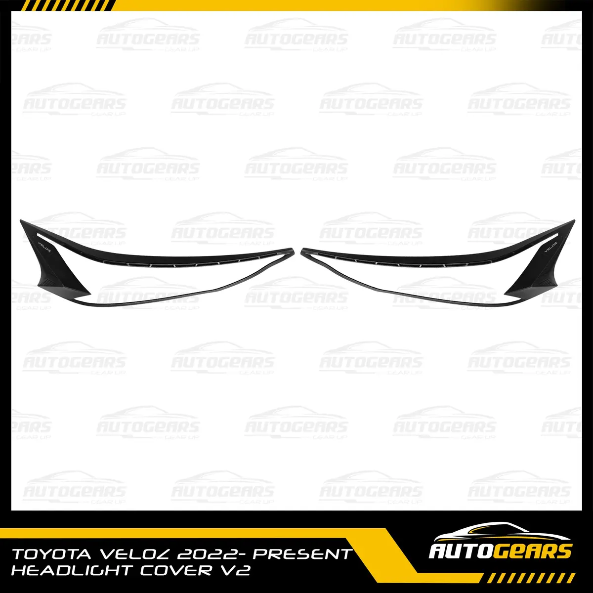 Toyota Veloz (2022 - 2026) Headlight & Tail Light Cover Matte Black V2 2