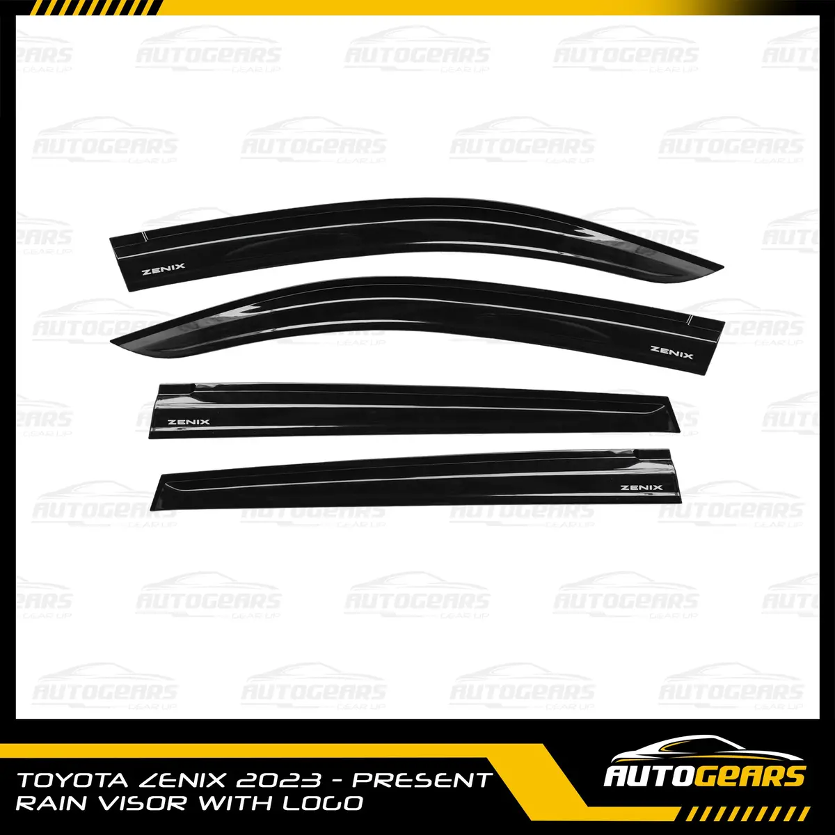 Toyota Zenix (2023 - 2026) Rain Visor With Logo 1