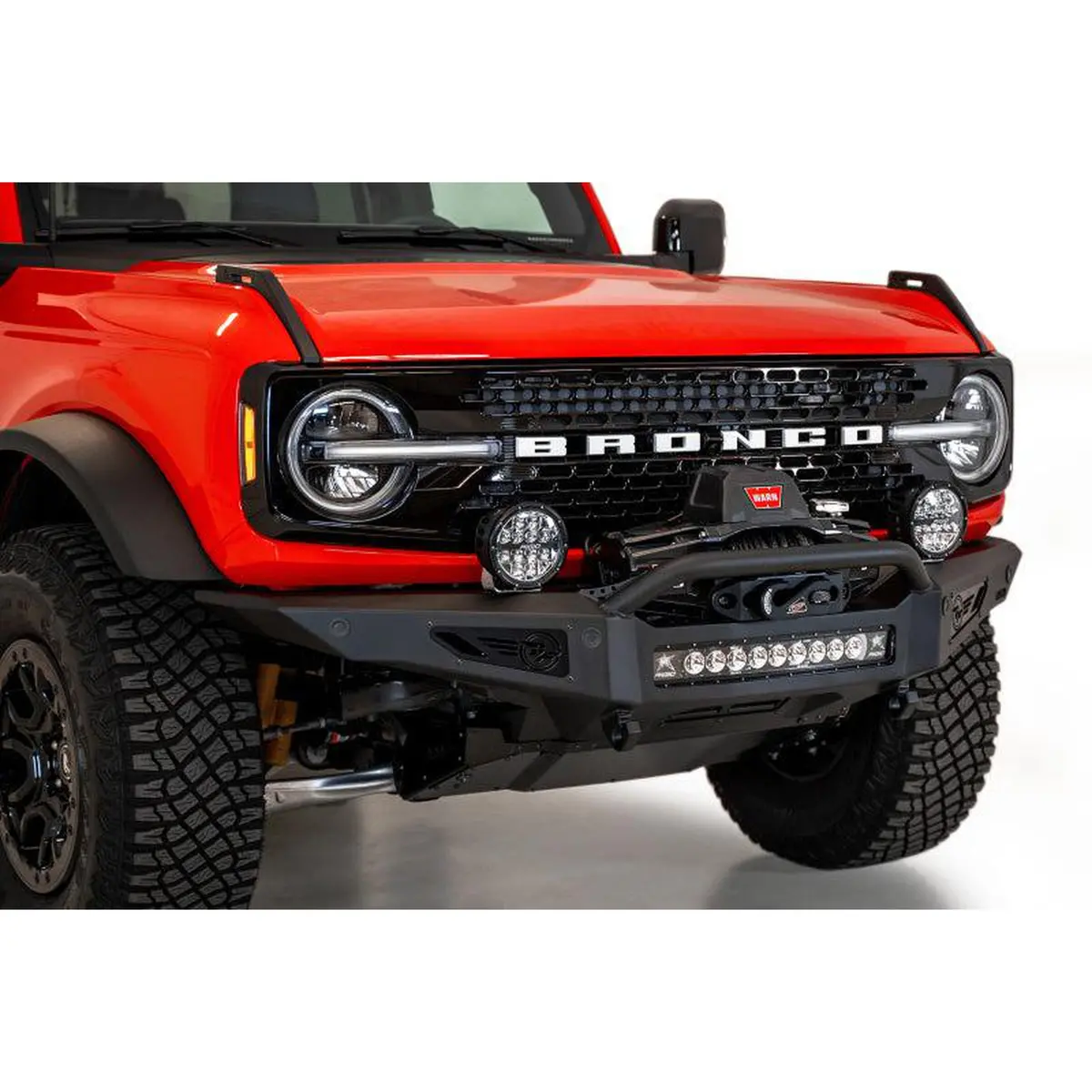 Addictive Desert Designs Rock Fighter Front Bumper - Hammer Black For 2021+ Ford Bronco | F230181060103 1