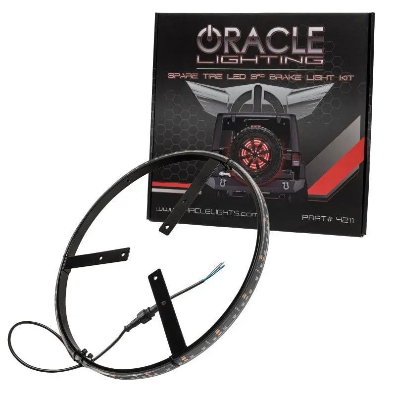 Oracle Multi-Color Led Illuminated Spare Tire Wheel Ring Third Brake Light 2021+ Ford Bronco | 4211-334 1