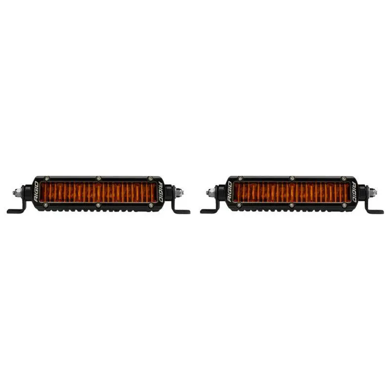 Rigid Industries Sr-Series Sae 6In. W/ Amber Pro Lens (Pair) 1