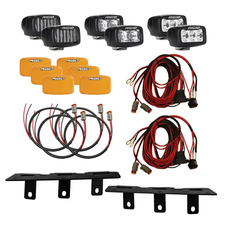 Rigid Industries 2021-2024 Ford Bronco Mod Bumper Triple Sr-M Fog Light Kit | 46731 1