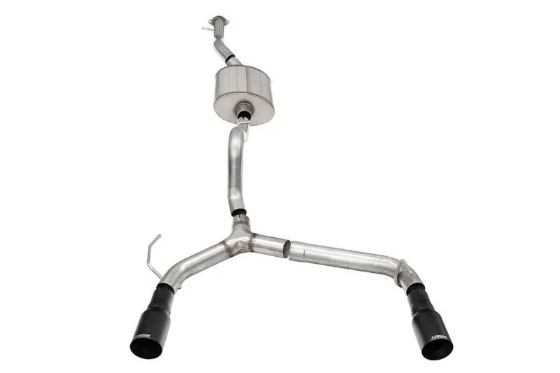 Corsa 21-22 Ford Bronco 2.7L 4-Door 2.75In Cat-Back Dual Rear Exhaust W/ 4In Straight-Cut Black Tips 1