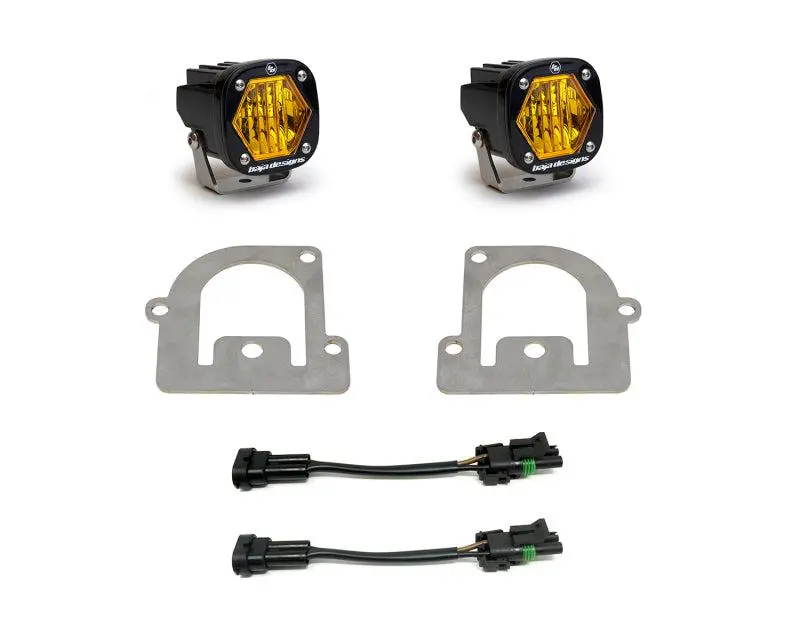 Baja Designs 21+ Ford Bronco Sport S1 Wc Led Fog Pocket Light Kit - Amber | 447683 1