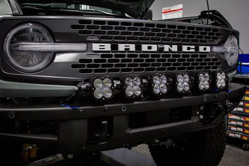 Baja Designs 6 Xl Linkable Light Bar Kit Plastic Bumper Mount 2021+ Ford Bronco | 447768 1