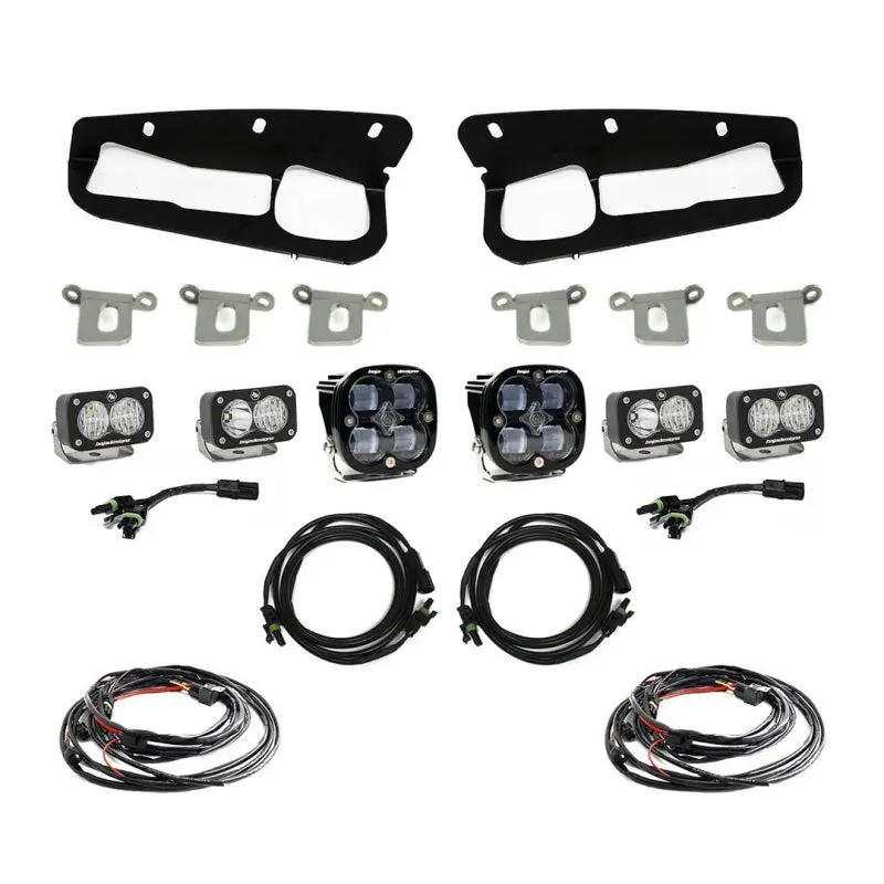 Baja Designs 2021+ Ford Bronco W/ Modular Bumper Clear Sae Fog Pocket Kit | 447761 1
