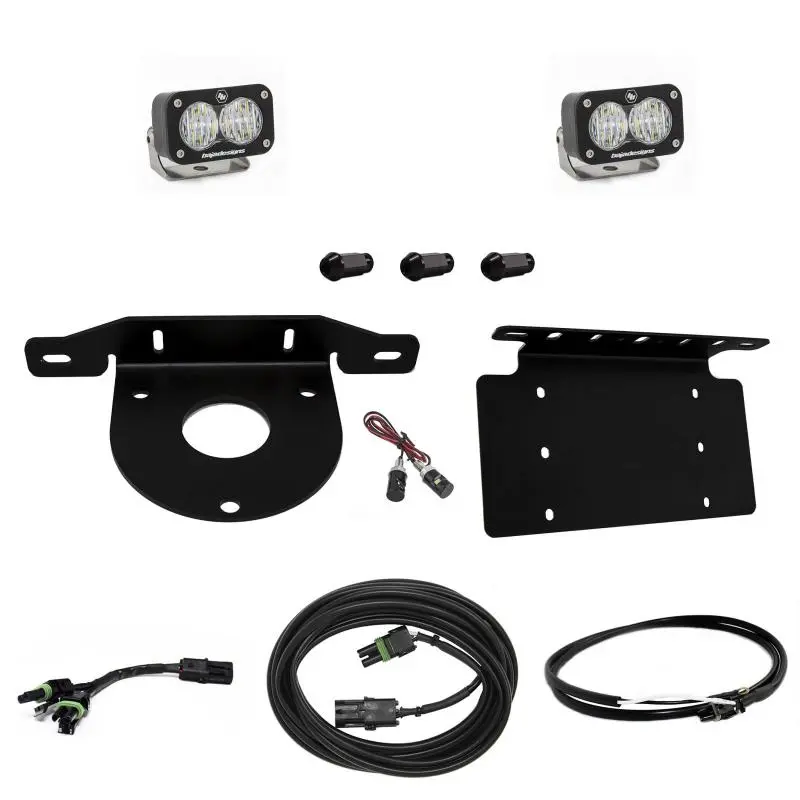 Baja Designs 2021+ Ford Bronco Dual S2 Sport W/C Reverse Kit W/Lic Plate W/Upfitter | 447764Up 1