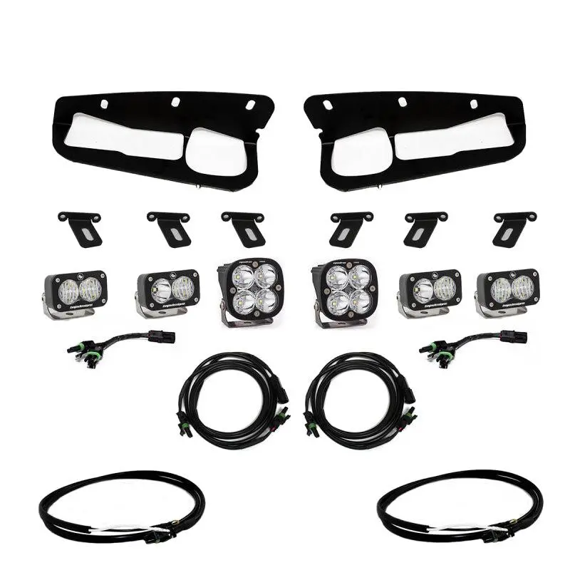 Baja Designs 2021+ Ford Bronco W/ Modular Bumper Fog Pocket Kit 21-Up Pro W/Upfitter | 447763Up 1