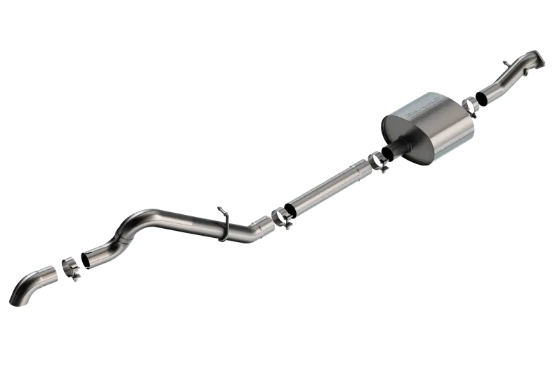 Borla 2.7L T-304 Stainless Steel High Clearance Cat-Back S-Type Exhaust - Brushed For 2021+ Ford Bronco | 140902 1