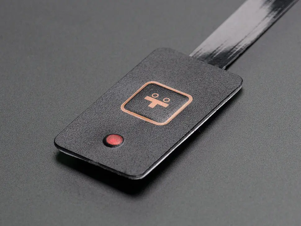 Membrane Led Keypad With Embedded Red Led And Adhesive Backing 1