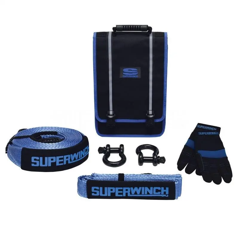 Superwinch Getaway Recovery Kit (Incl. Bow Shackles/Tree Trunk Protec/Recovery Strap/Gloves/Bag) | 2578 1