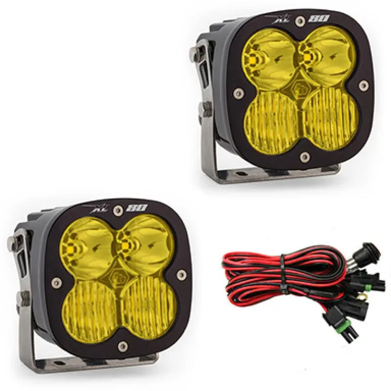 Baja Designs Xl80 Series Driving Combo Pattern Pair Led Light Pods - Amber | 677813 1