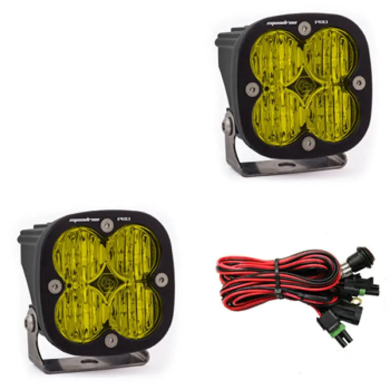 Baja Designs Squadron Pro Series Wide Cornering Pattern Led Light Pods - Amber | 497815 1
