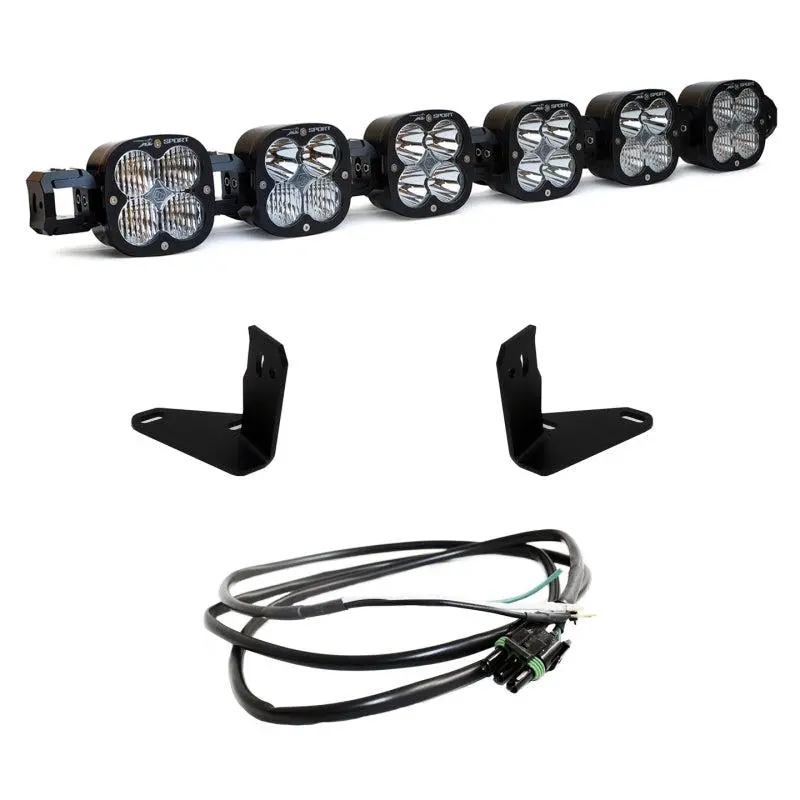 Baja Designs 2021+ Ford Bronco 6 Xl Linkable Light Bar Kit Steel Bumper Mount W/Upfitter | 447750Up 1