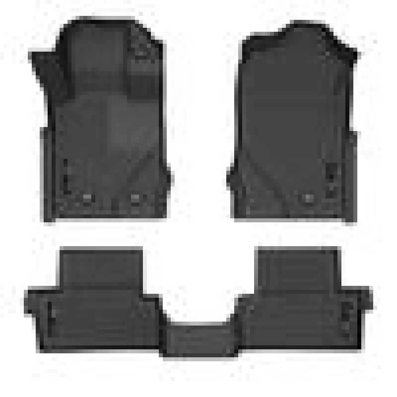 Husky Liners 2021+ Ford Bronco 2 Door Weatherbeater Front & 2Nd Seat Floor Liners - Black | 95311 1