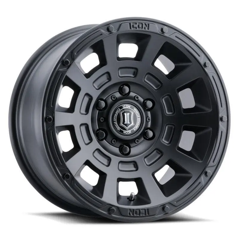 Icon Thrust 17X8.5 6X5.5 0Mm Offset 4.75In Bs Satin Black Wheel 1