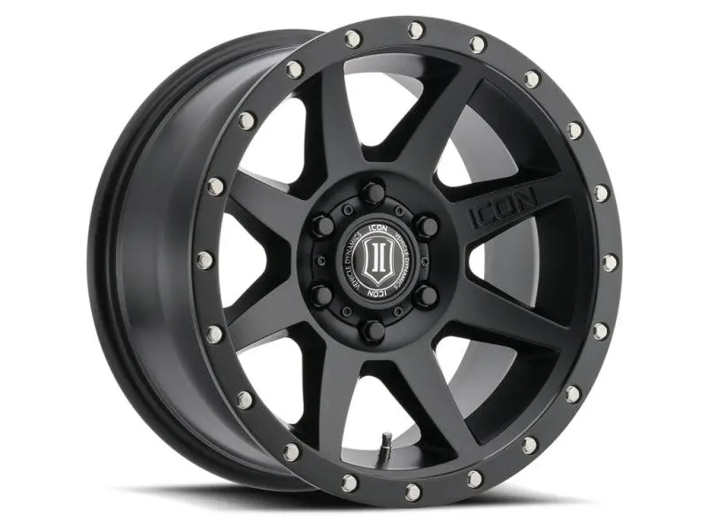 Icon Rebound 18X9 6X5.5 25Mm Offset 6In Bs 95.1Mm Bore Satin Black Wheel 1