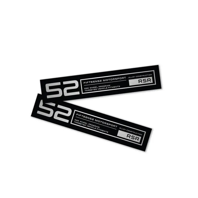 Fifteen52 Holeshot Rsr Wheel Lip Decal Set Of Four - Black 1