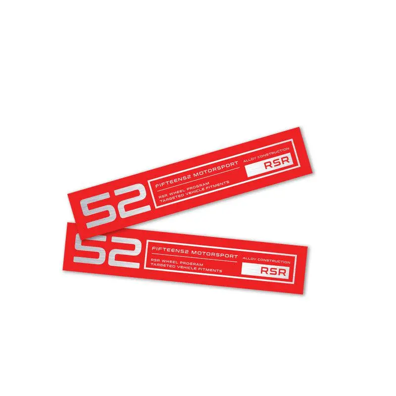 Fifteen52 Holeshot Rsr Wheel Lip Decal Set Of Four - Red 1
