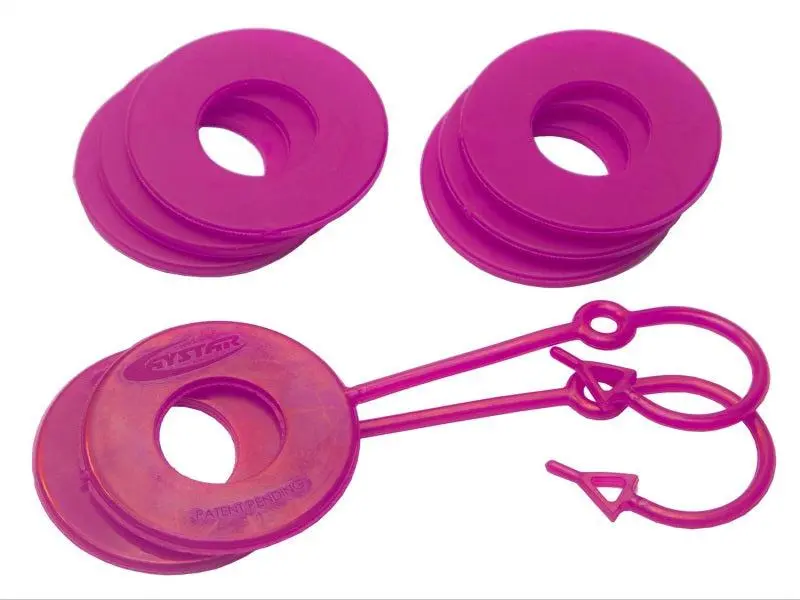 Daystar Fluorescent Pink D Ring Isolator W/Lock Washer Kit 1