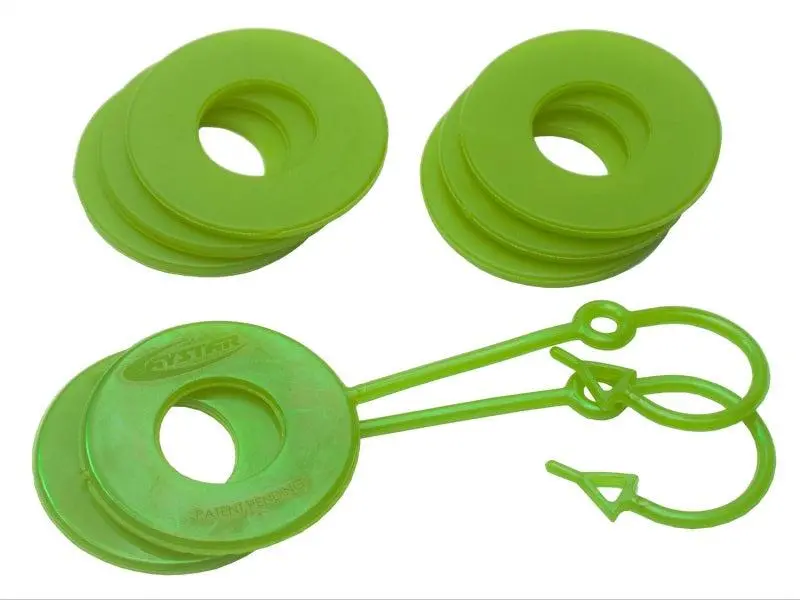 Daystar Fluorescent Green D Ring Isolator W/Lock Washer Kit 1