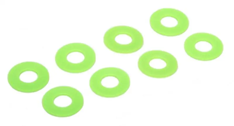 Daystar D-Ring Shackle Washers Set Of 8 Fluorescent Green 1