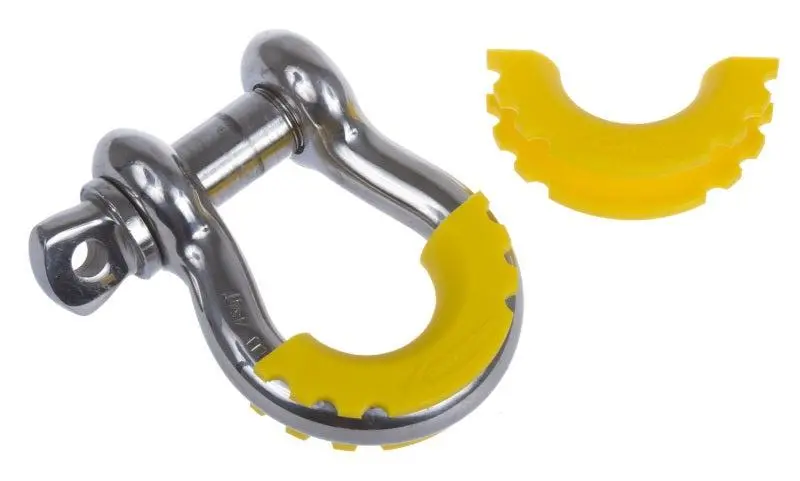 Daystar D-Ring Shackle Isolator Yellow Pair 1