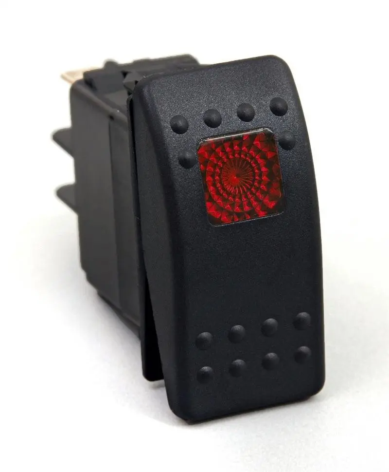 Daystar Rocker Switch Red Light 20 Amp Single Pole 1
