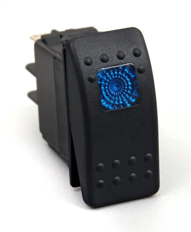 Daystar Rocker Switch Blue Light 20 Amp Single Pole 1