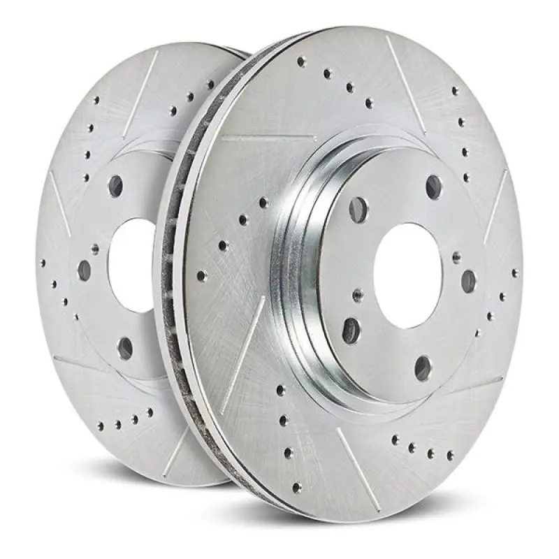Power Stop Rear Drilled & Slotted Rotor (Pair) 22-25 Ford Bronco Raptor  | Ar85208xpr 1