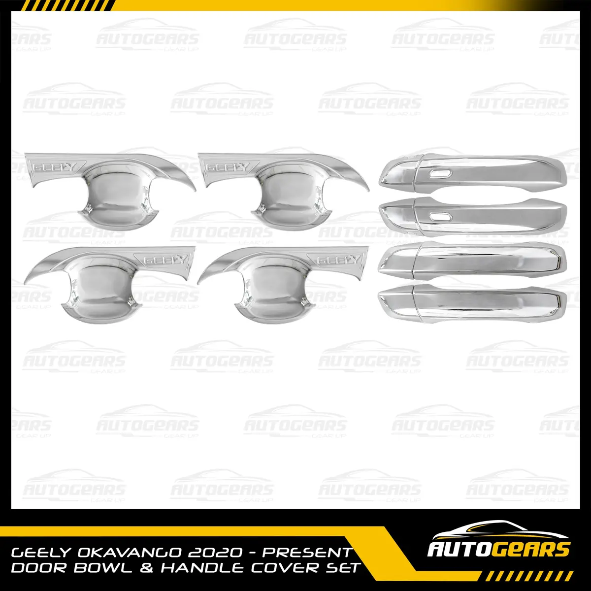 Geely Okavango (2020 - 2026) Door Bowl & Door Handle Cover Set Chrome 1