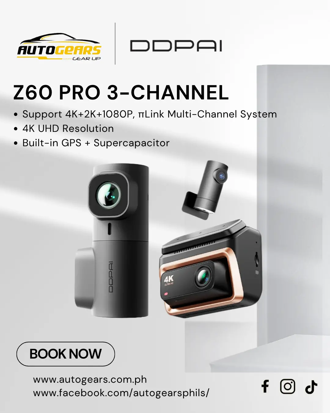 Ddpai Z60 Pro 3-Channel Dashcam 1