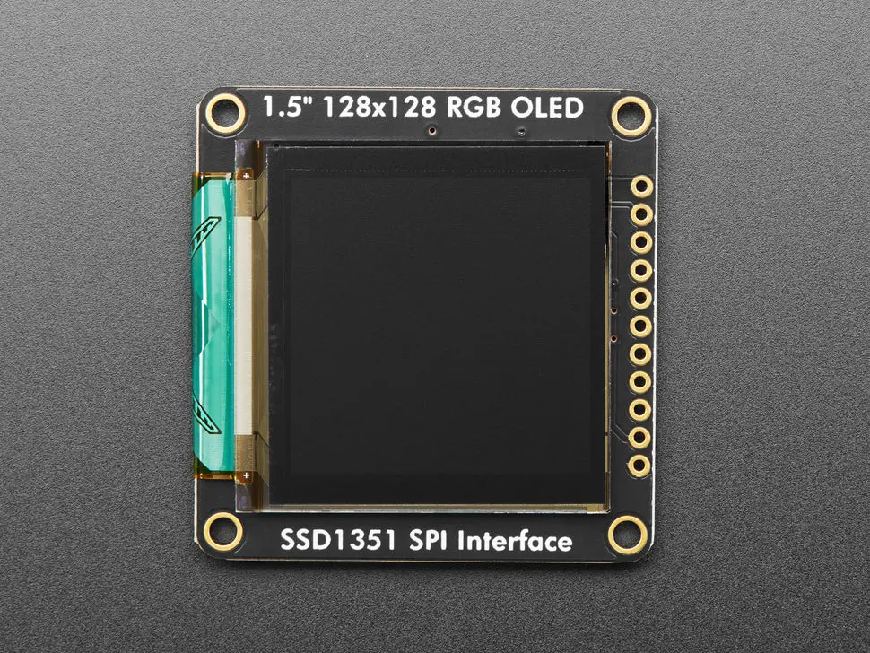 Oled Breakout Board - 16-Bit Color 1.5" W/Microsd Holder - Eyespi Connector 1