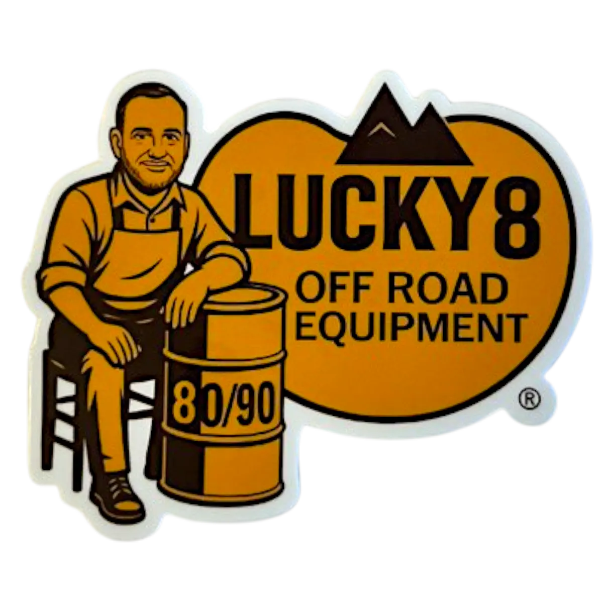 Lucky 8 Barrel Sticker - Limited Edition 1