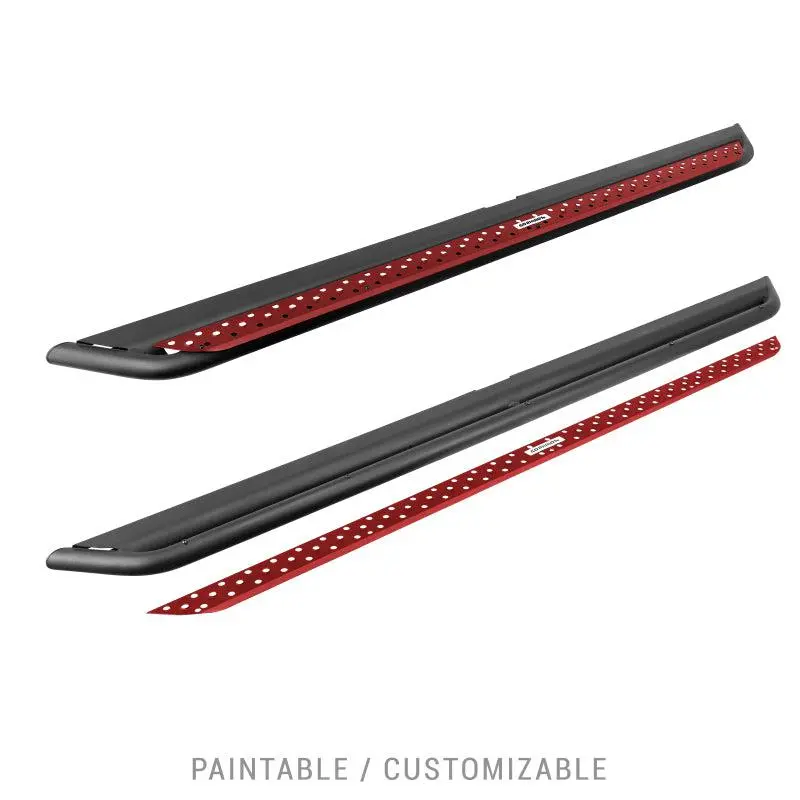 Go Rhino Dominator Extreme Side Steps W/Brackets - Textured Black For 2021+ Ford Bronco 1