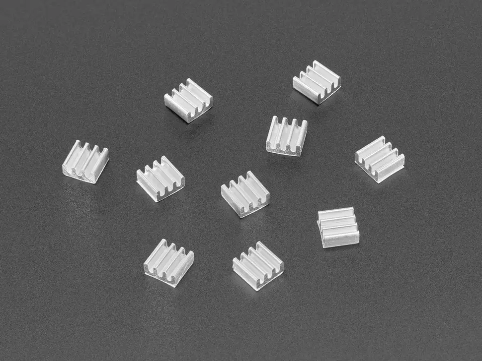 Aluminum Smt Heat Sinks 10 Pack - 0.27" X 0.27" X 0.14" 1