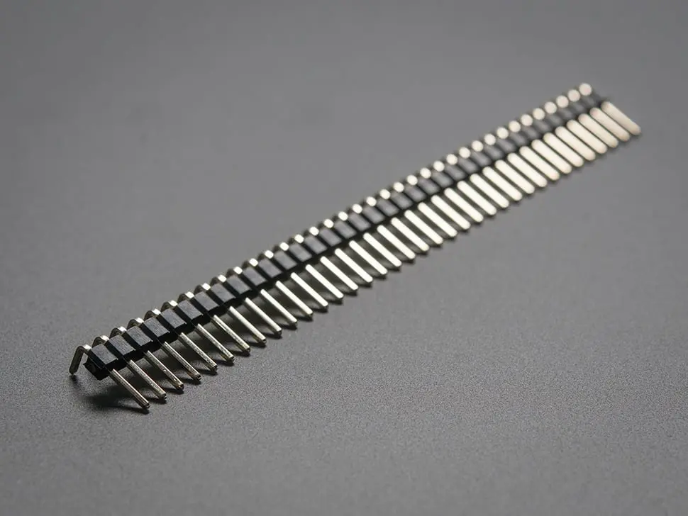 Break-Away 0.1" 36-Pin Strip Right-Angle Male Header (10 Pack) 1