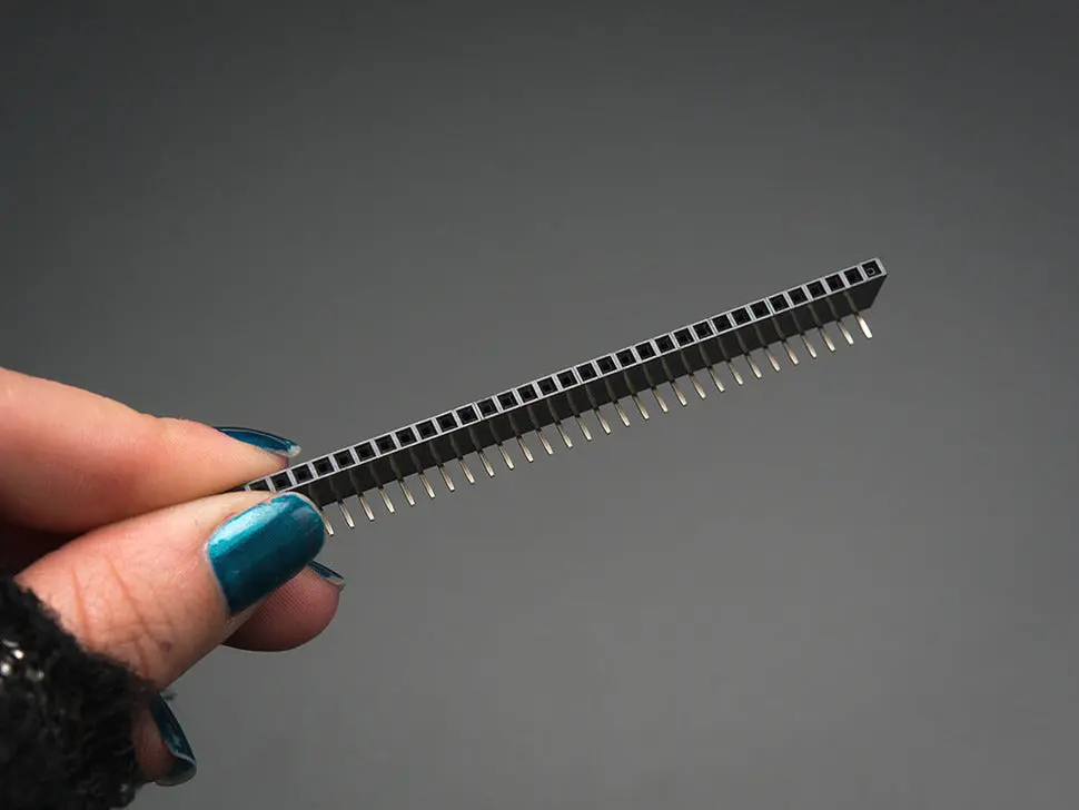 0.1" 36-Pin Strip Right-Angle Female/Socket Header (5 Pack) 1