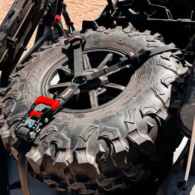 1.5″ 3-Point Spare Tire Tie-Down With Swivel Hooks 1