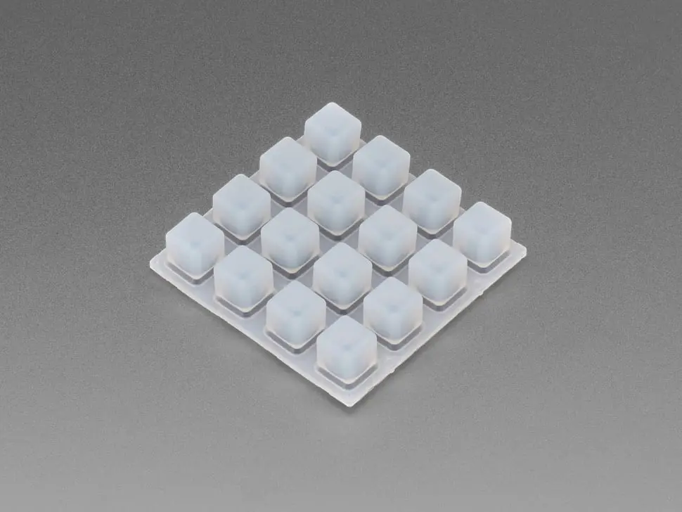 Silicone Elastomer 4X4 Button Keypad For 3Mm Leds 1