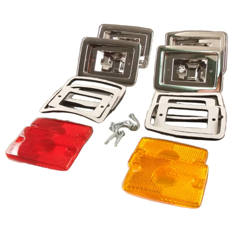 Red And Amber Side Marker Complete Set - Plastic 1