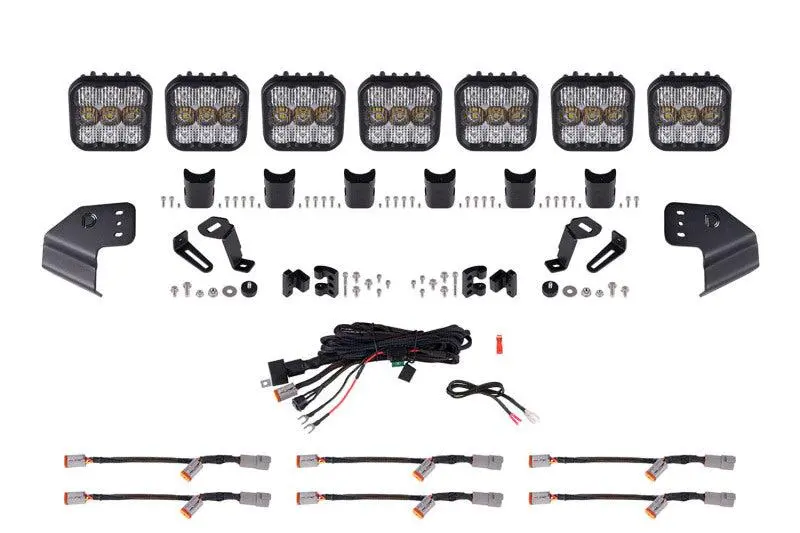 Diode Dynamics Ss5 Crosslink Windshield "Sport White" Lightbar Kit 2021+ Ford Bronco | Dd7232 1