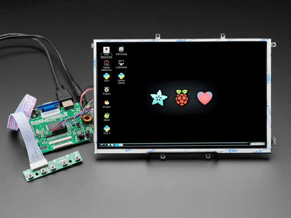 10.1" Display & Audio 1280X800 Ips - Hdmi/Vga/Ntsc/Pal 1