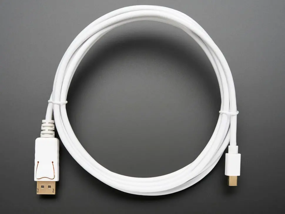 Mini Displayport To Displayport Cable - 10 Ft/3 Meters - White 1