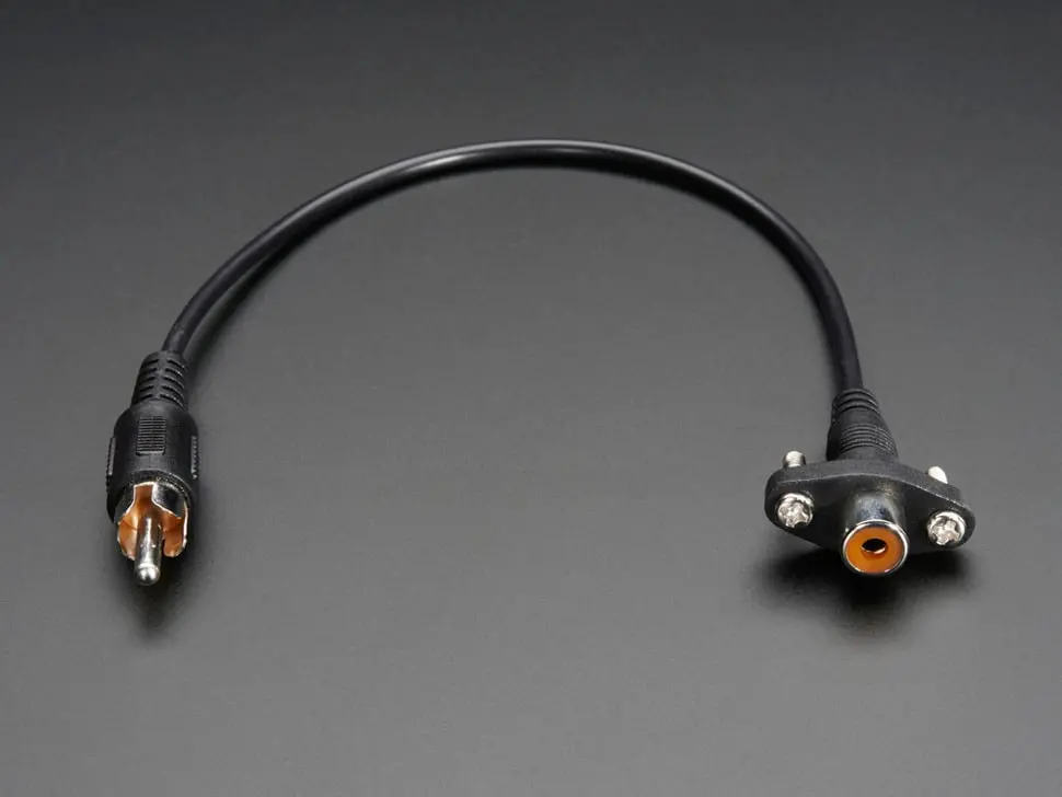 Panel Mount Rca (Composite Video, Audio) Cable 1