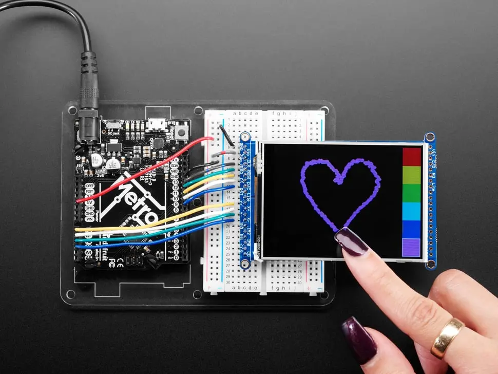 3.2" Tft Lcd With Touchscreen Breakout Board W/Microsd Socket - Ili9341 1